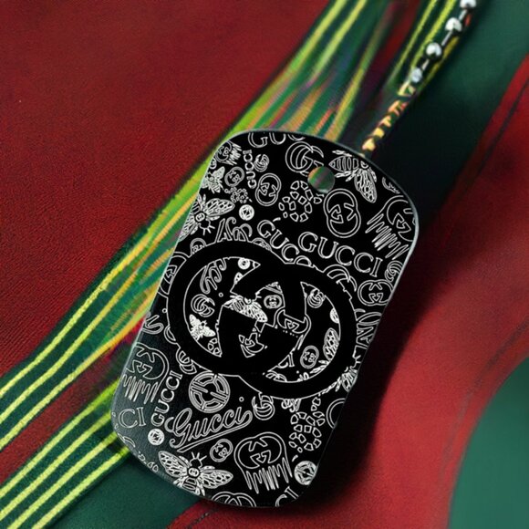 GUCCI Metal Tag | Bag Tag | Necklace Pendant | Keychain Accesory | Mint Condish - Picture 4 of 11